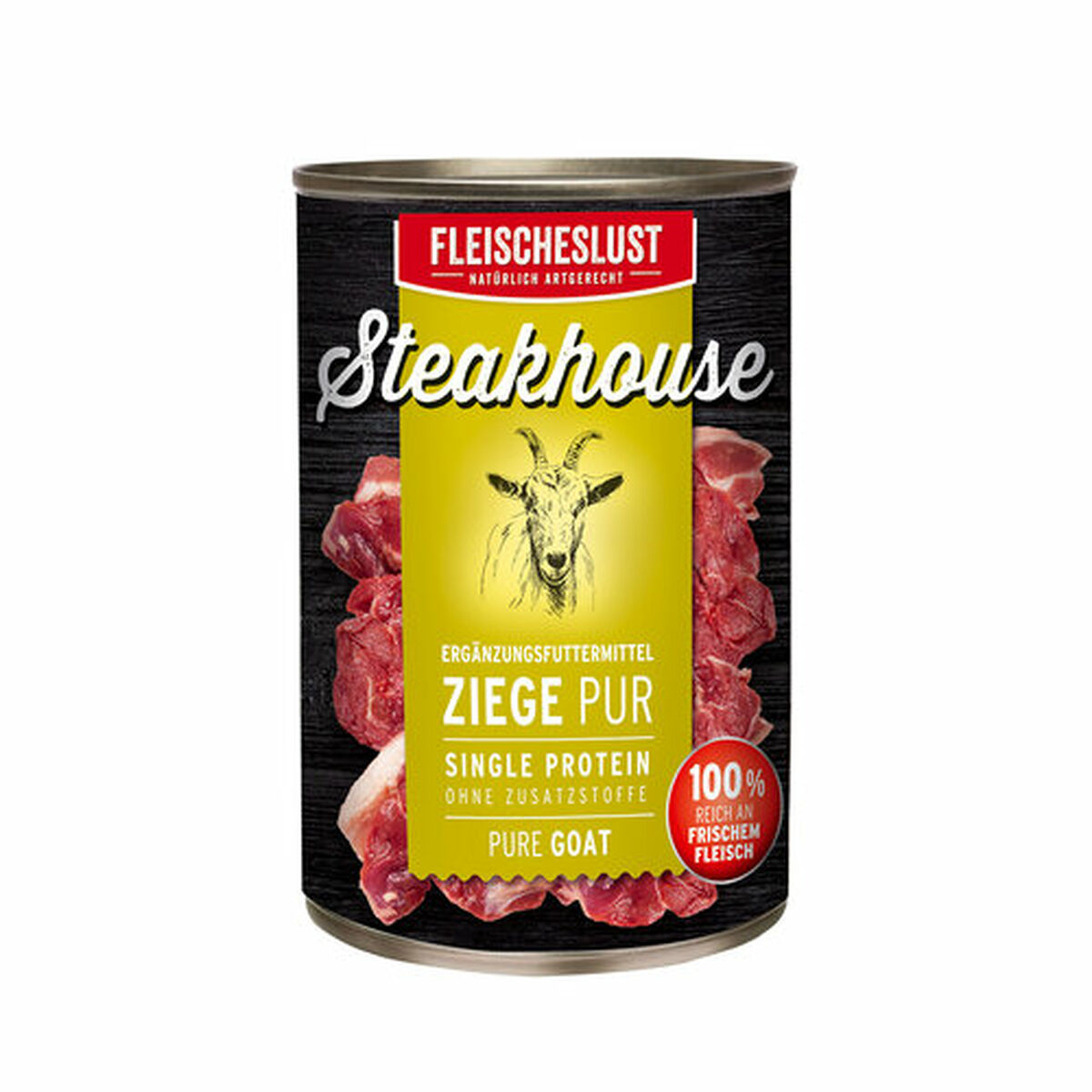 Mokré jedlo Fleischeslust Pure 800 gr Koza